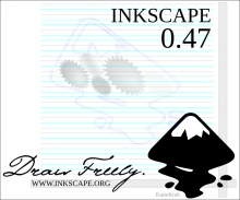 Draw Freely - Inkscape splash screen entry for version 0.47