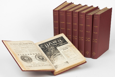 Bound Volumes of The Dawn, from the collection of the State Library of NSW. Photo by Craig Mackenzie National Library of Australia