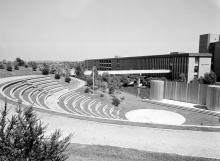 Newly opened La Trobe University Moat Theatre in 1977